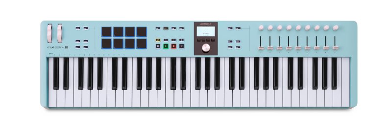 Arturia - LTD KeyLab Essential 61 MK3 Universal MIDI Controller Keyboard, Aquamarine #KEYLABESSENTIAL61MK3AM