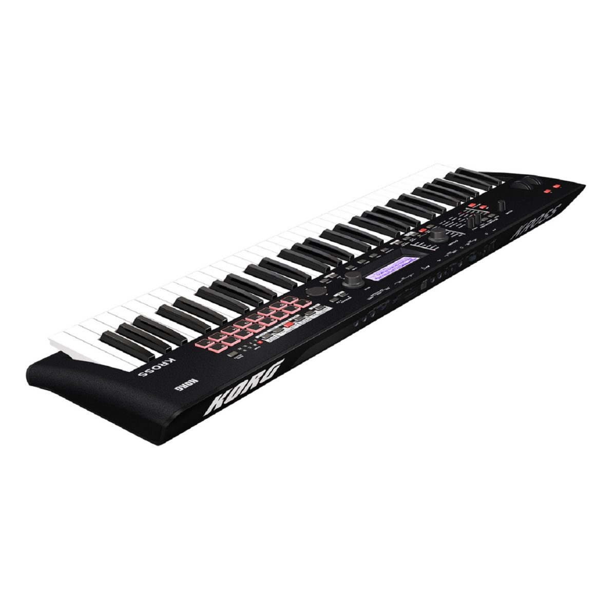 Korg - Kross 2 61 - Synthesizer Workstation - Super Matte Black Side