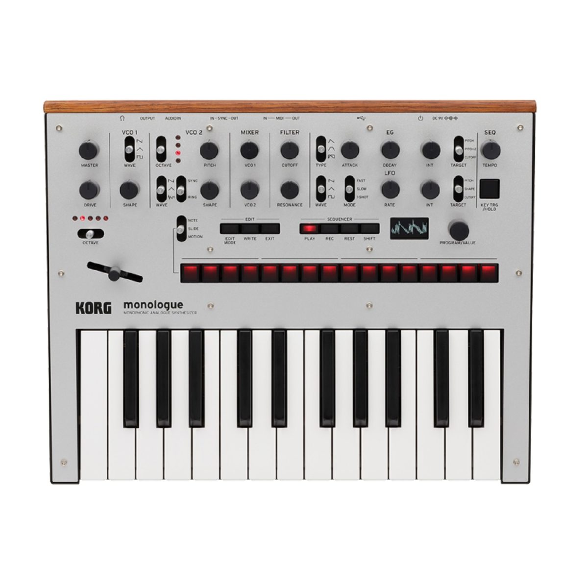 Korg - Monologue - Monophonic Analogue Synthesizer - Silver