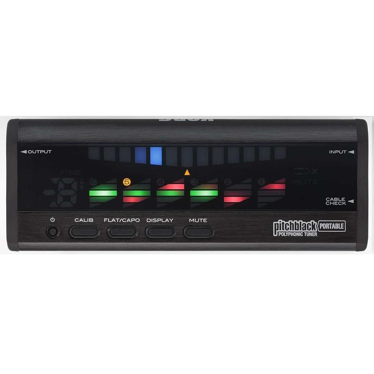 Korg - PB-04 Pitchblack Portable Polyphonic Tuner - Aluminium Black