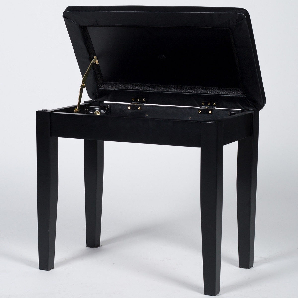 Korg - PB-KRG-BK Piano bench with Storage Compartment - Black Open