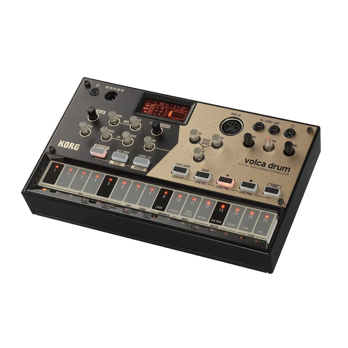 Korg - volca drum Digital Percussion Synthesizer Side