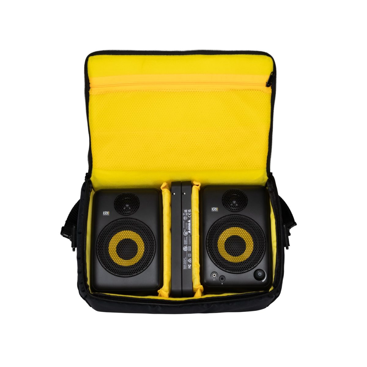 KRK - GoAux 4 Portable Nearfield Monitors Open Case