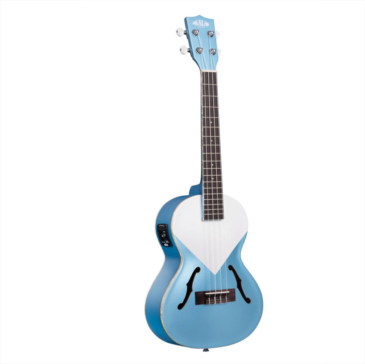 Kala - Archtop Tenor Ukulele - Lake Shore Blue-side
