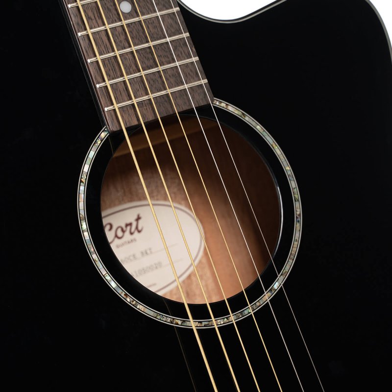 Cort - Luce Series Acoustic/Electric Guitar, Black Gloss #L60CE-BK