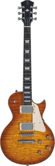 Sire - Sire L7 New Gen Single-Cut Electric Guitar with LC Vintage-2 Humbuckers, Amber Burst Finish #L7-NEWGEN-AMBERBURST