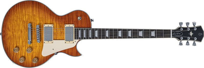 Sire - Sire L7 New Gen Single-Cut Electric Guitar with LC Vintage-2 Humbuckers, Amber Burst Finish #L7-NEWGEN-AMBERBURST