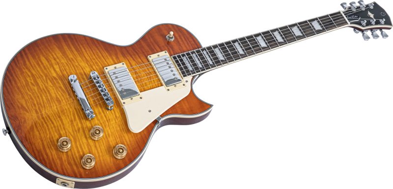 Sire - Sire L7 New Gen Single-Cut Electric Guitar with LC Vintage-2 Humbuckers, Amber Burst Finish #L7-NEWGEN-AMBERBURST