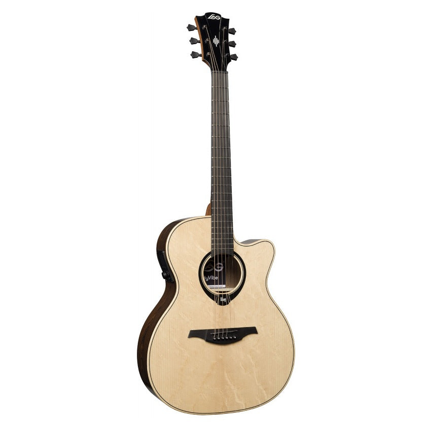 LAG Guitars - HyVibe HV30 Auditorium Cutaway Gloss #HV30ACE — 1