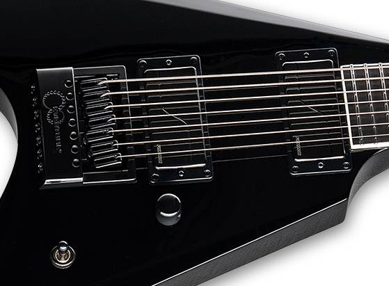 ESP - Arrow-1007 Evertune LTD Deluxe V Shape Baritone Electric Guitar, Black #LARROW1007BETBLK