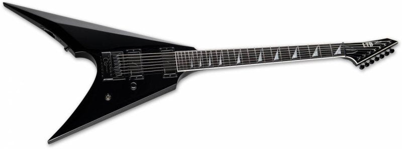 ESP - Arrow-1007 Evertune LTD Deluxe V Shape Baritone Electric Guitar, Black #LARROW1007BETBLK