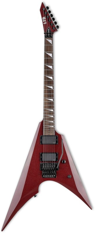 ESP - Electric Guitar with EMG 81/85 Active Pickups and Floyd Rose Special Tremolo, Scarlet Metallic #LARROW400SCM