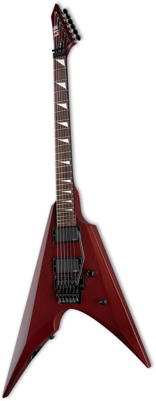 ESP - Electric Guitar with EMG 81/85 Active Pickups and Floyd Rose Special Tremolo, Scarlet Metallic #LARROW400SCM