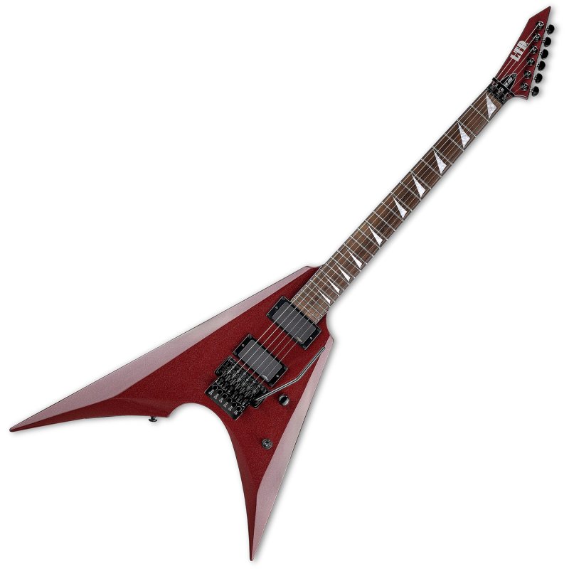 ESP - Electric Guitar with EMG 81/85 Active Pickups and Floyd Rose Special Tremolo, Scarlet Metallic #LARROW400SCM