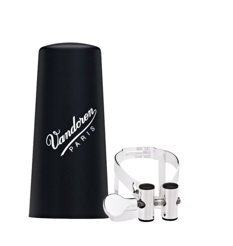 Vandoren - M/O Ligature and Plastic Cap for Bb Clarinet; Silver Plated #LC51SP