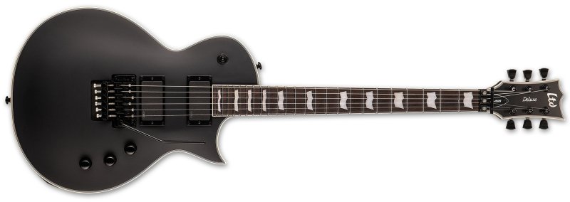 ESP - LTD Deluxe EC-1000FR Electric Guitar - Black Satin #LEC1000FRBLKS