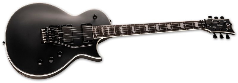 ESP - LTD Deluxe EC-1000FR Electric Guitar - Black Satin #LEC1000FRBLKS