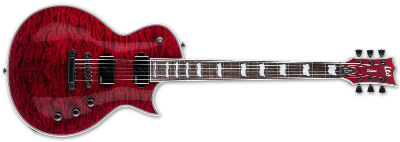 ESP - LTD EC-1000 Electric Guitar, See Thru Black Cherry #LEC1000QMSTBC