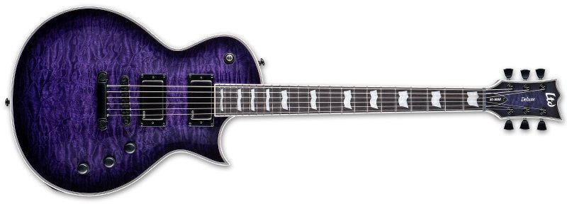 ESP - EC-1000 Electric Guitar, See Thru Purple Sunburst #LEC1000QMSTPSB