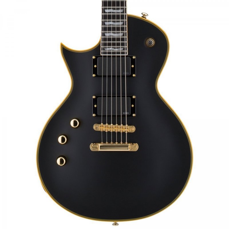 ESP - LTD VB Electric Guitar, Left-Handed, Vintage Black #LEC1000VBLKLH