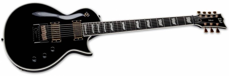 ESP - Evertune LTD Deluxe Baritone 7-String Electric Guitar, Black #LEC1007BETBLK