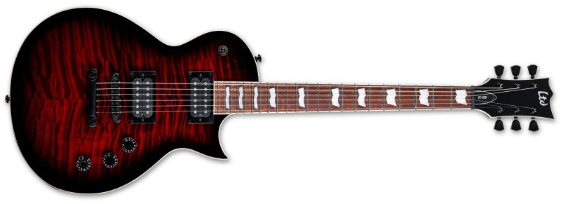 ESP - EC-256QM Electric Guitar, See Thru Black Cherry Sunburst #LEC256QMSTBCSB