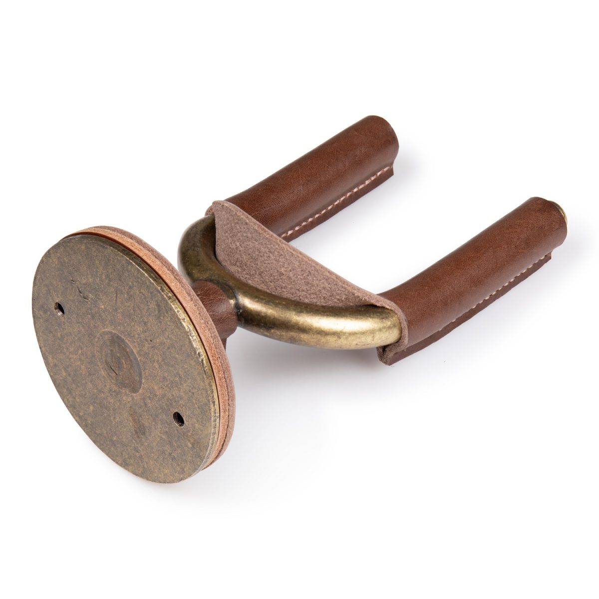 Levy's - Brass Forged Guitar Hanger w/ Brown Leather Back