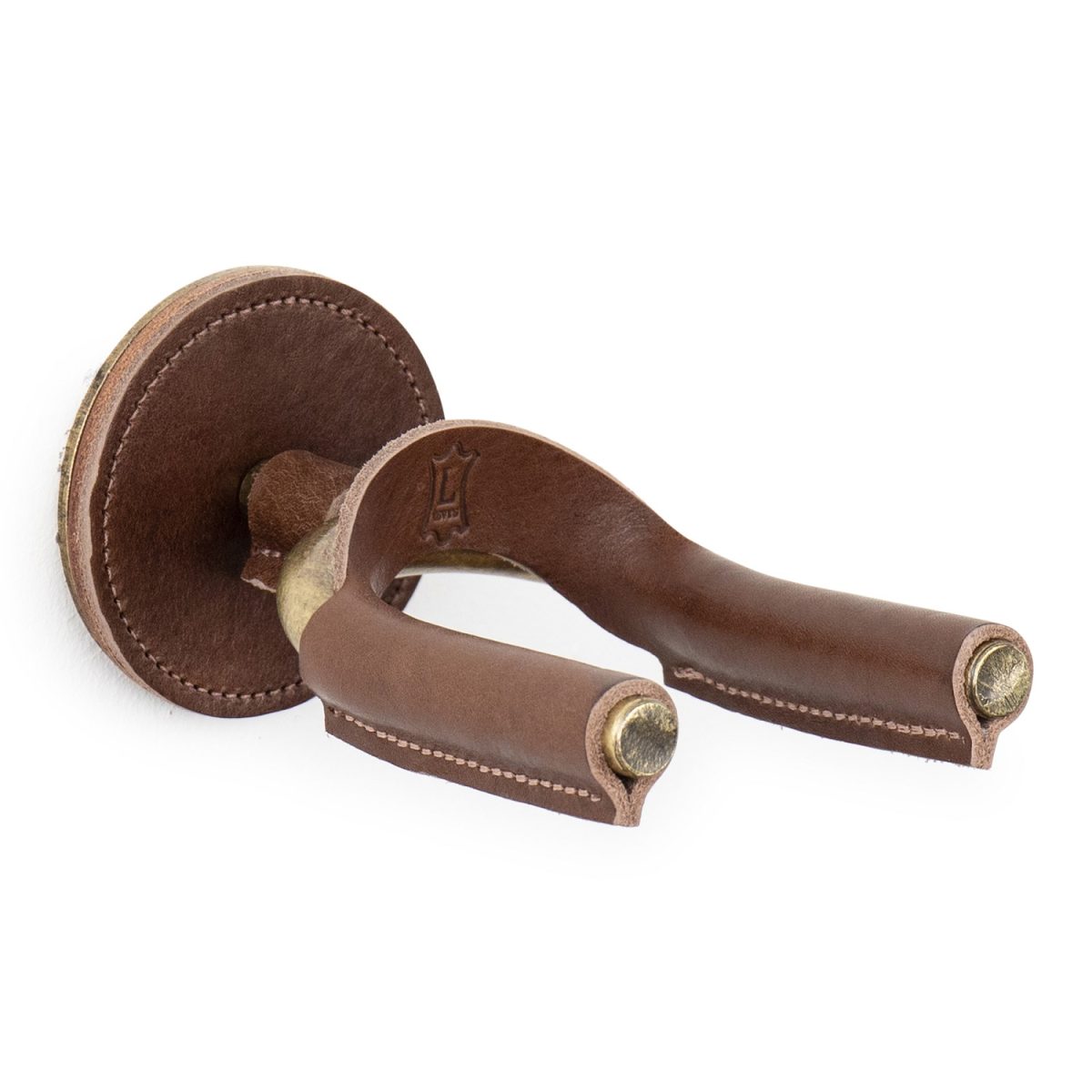 Levy's - Brass Forged Guitar Hanger w/ Brown Leather