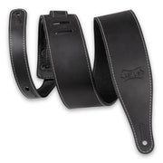 Levy's - 2.5″ Pull-Up Butter Leather Guitar Strap – Black