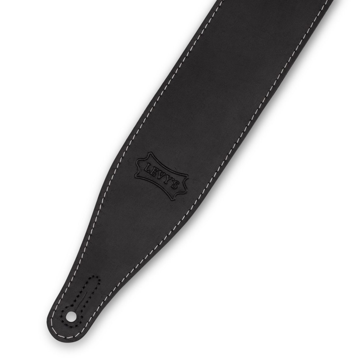 Levy's - 2.5″ Pull-Up Butter Leather Guitar Strap – Black Pin