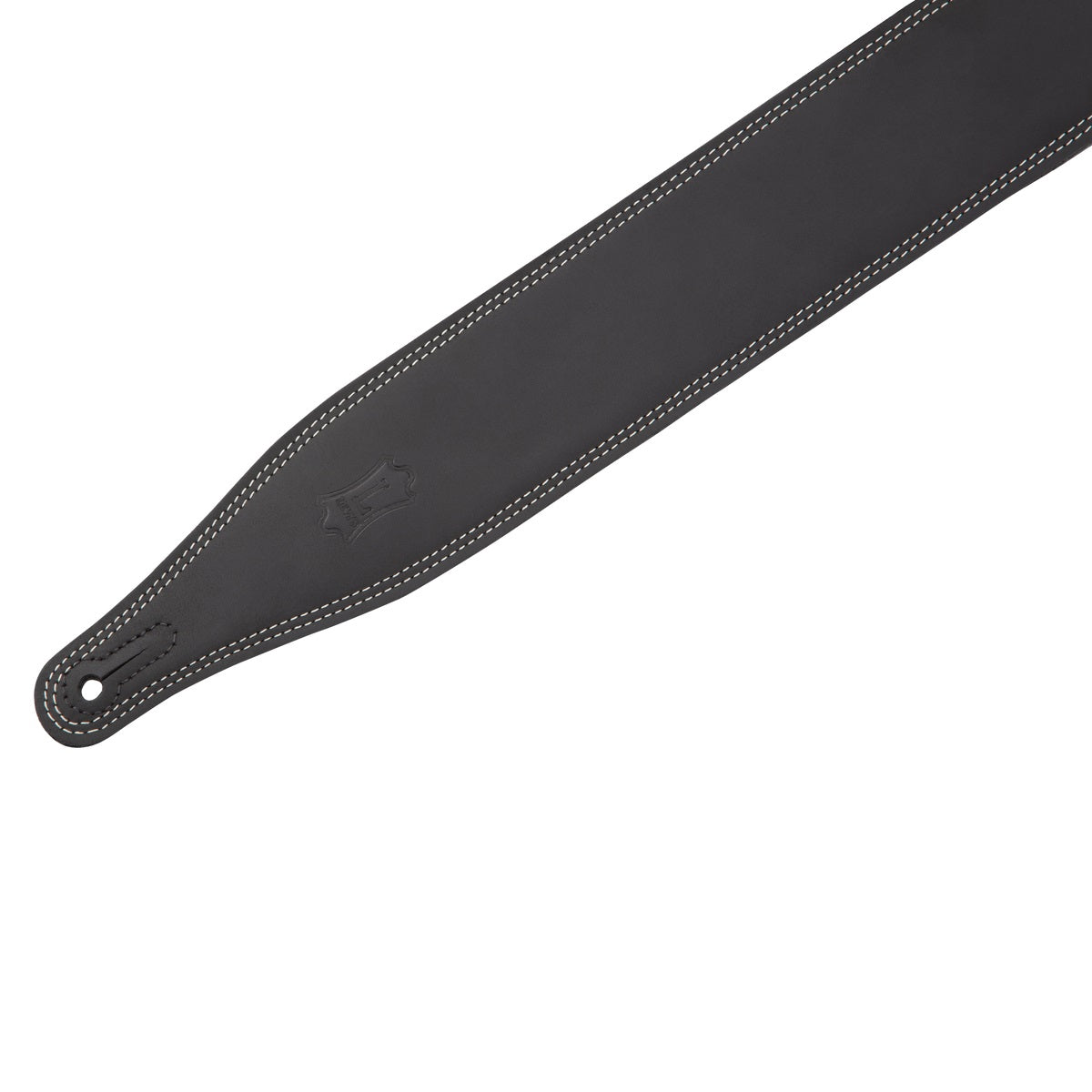 Levy's - M17BDS-BLK Like Butter Series Double Stitched Black Strap Tip