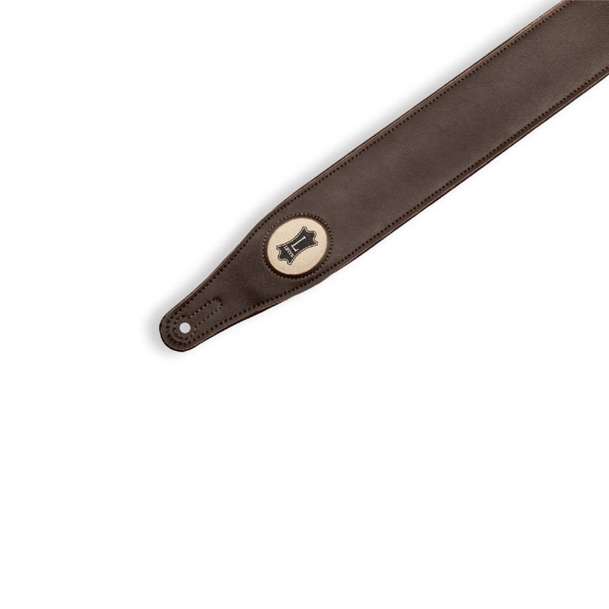 Levy's - 2.5″ Brown Vegan Leather Strap - M17VGN-DBR Tip