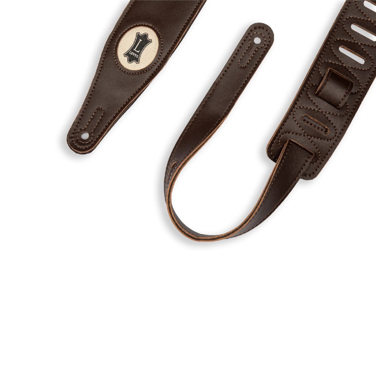 Levy's - 2.5″ Brown Vegan Leather Strap - M17VGN-DBR Tips