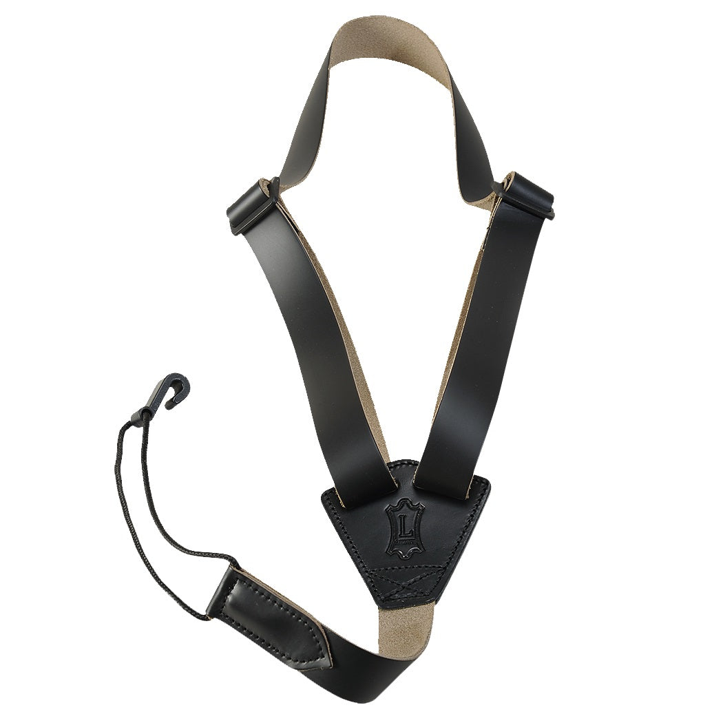 Levy's - Black Leather Classical/Ukulele Strap #M20L-BLK