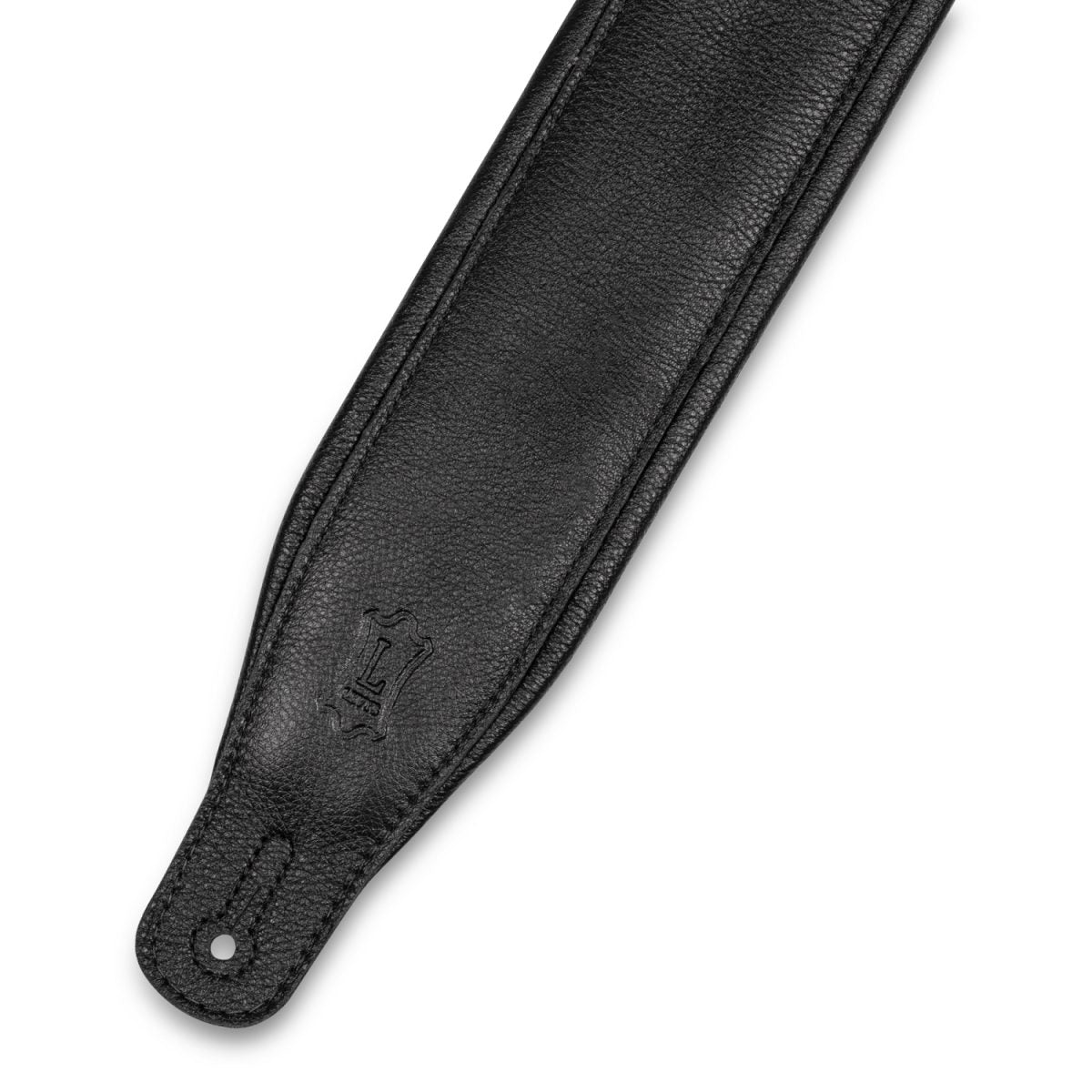 Levy's - 3.25″ Black Garment Leather Guitar Strap Tip