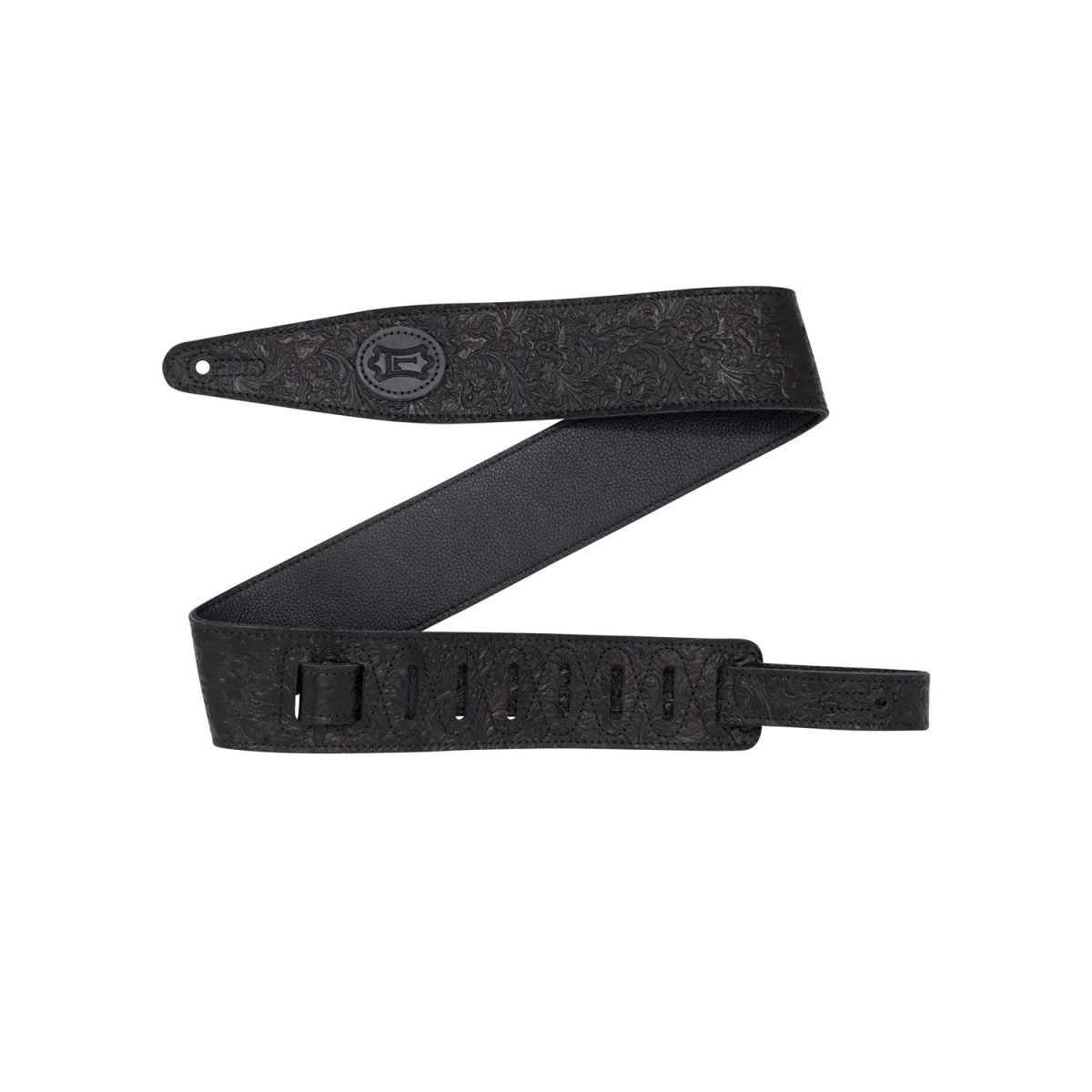 Levy's - M317FCL-BLK 2.5″ Black Florentine Leather Strap