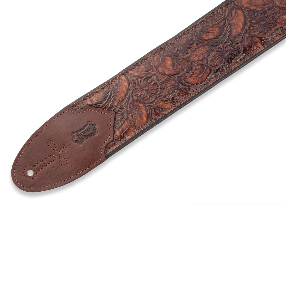 Levy's - Western Serie - Sundance Line Geranium Whiskey Guitar Strap – M4WP-006 Tip