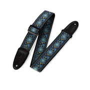 Levy's - 2'' 60s Hootenanny Guitar Strap – Prints Series - M8HT-04 - Blue