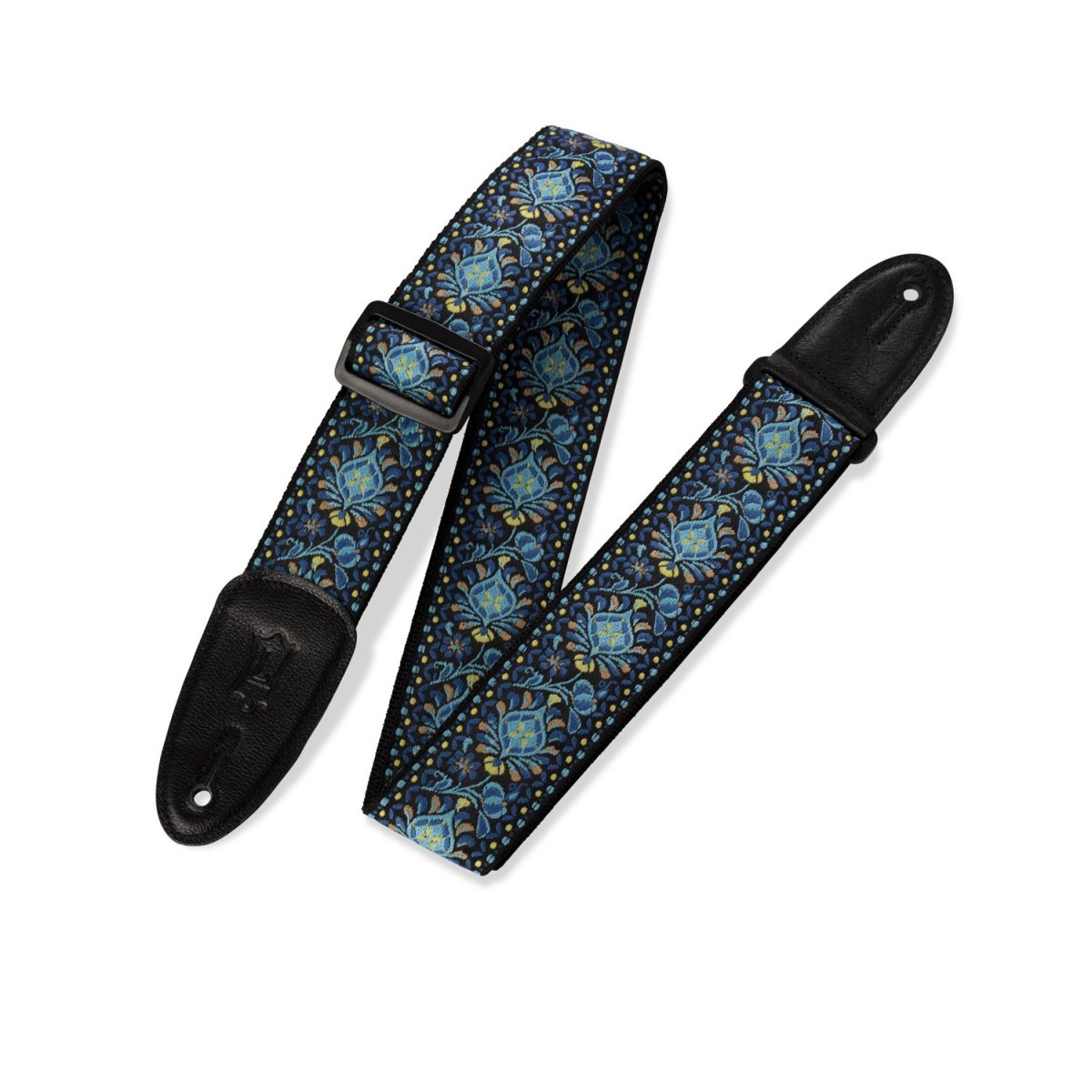 Levy's - 2'' 60s Hootenanny Guitar Strap – Prints Series - M8HT-04 - Blue