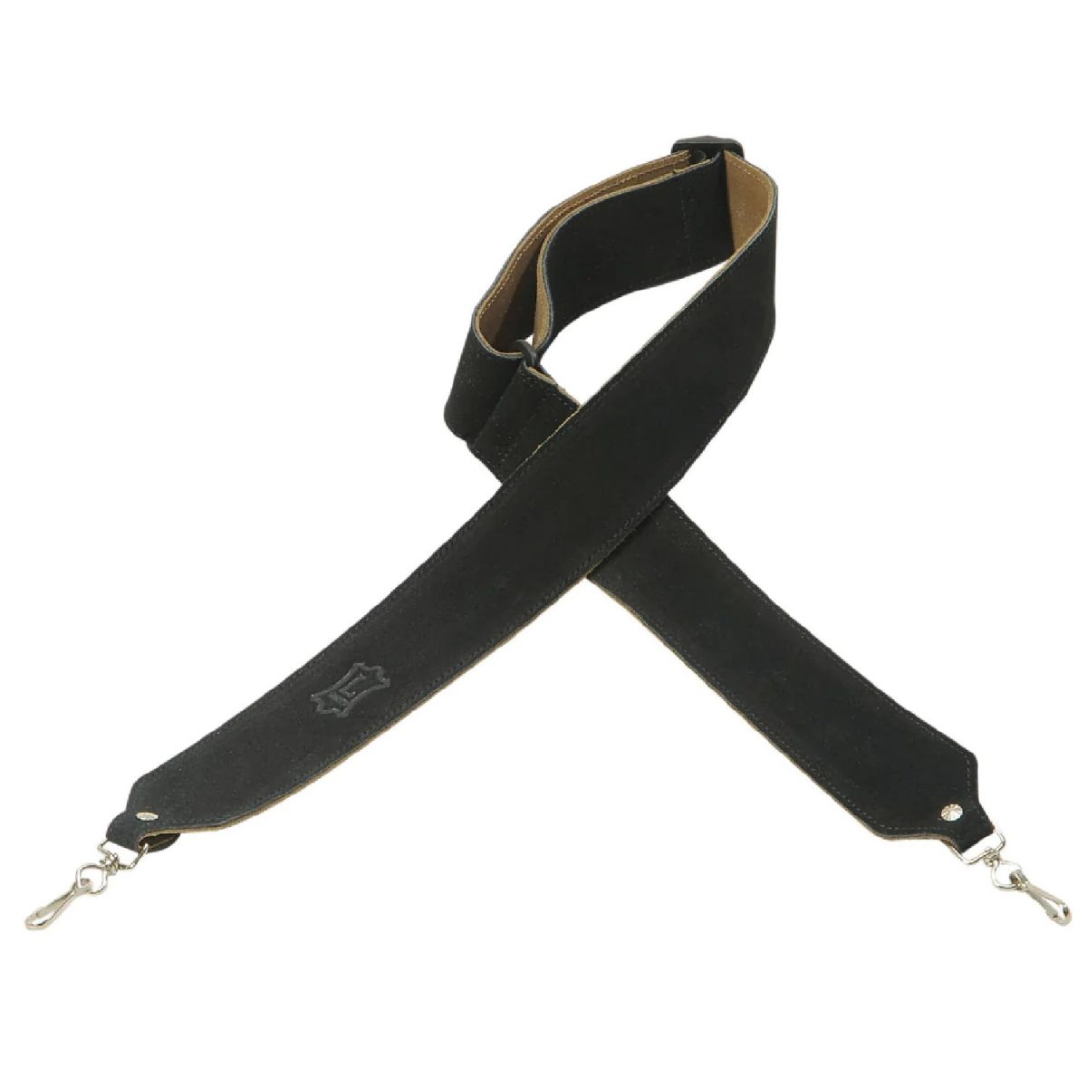 Levy's - 2" Black Suede Leather Banjo Strap - Metal Clips