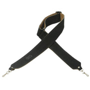 Levy's - 2" Black Suede Leather Banjo Strap - Metal Clips