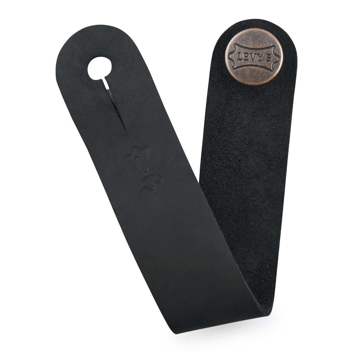 LEVYS - MM18CH - Black Leather - Headstock Adapter