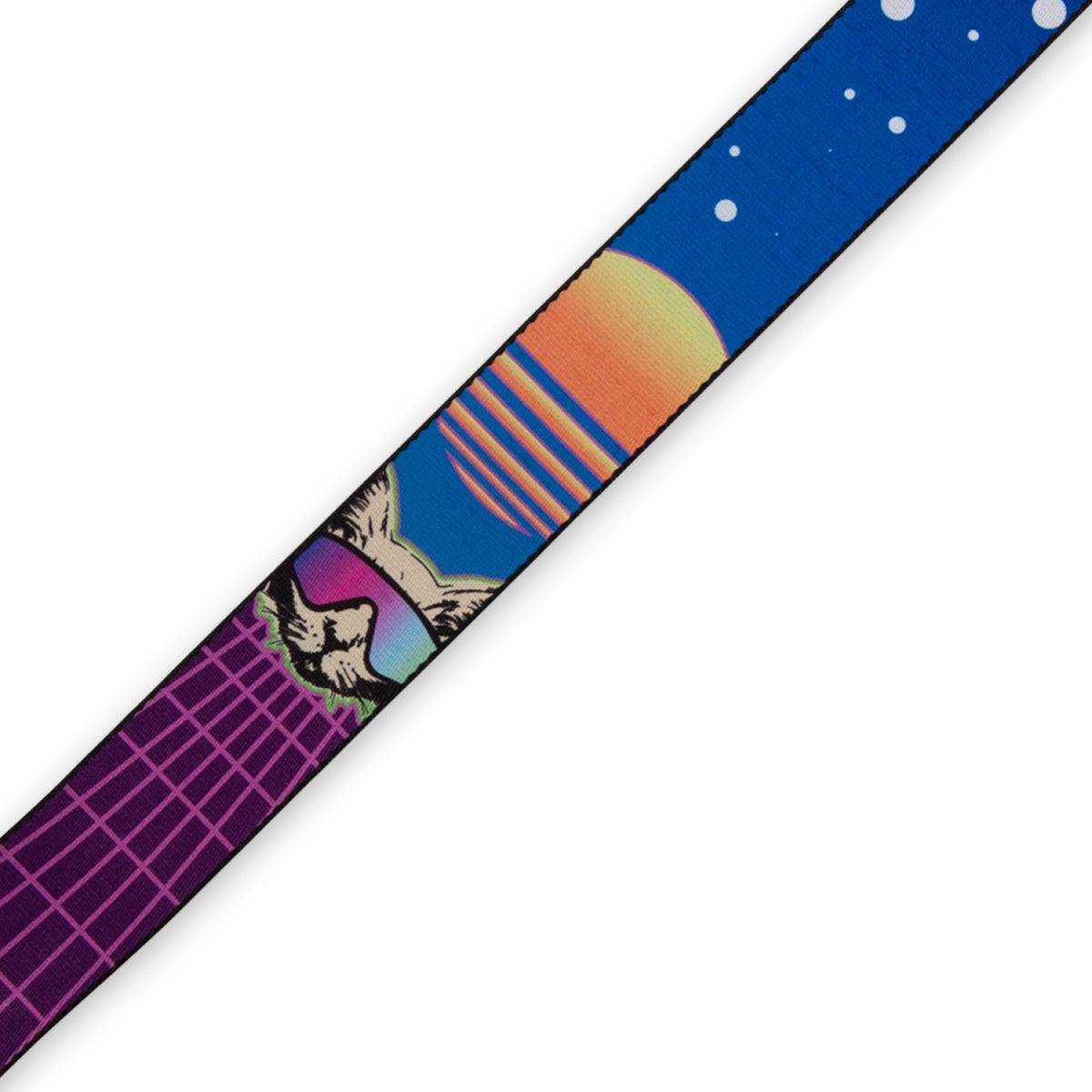 Levy's - Polyester Guitar Strap - Cyber Cat Design