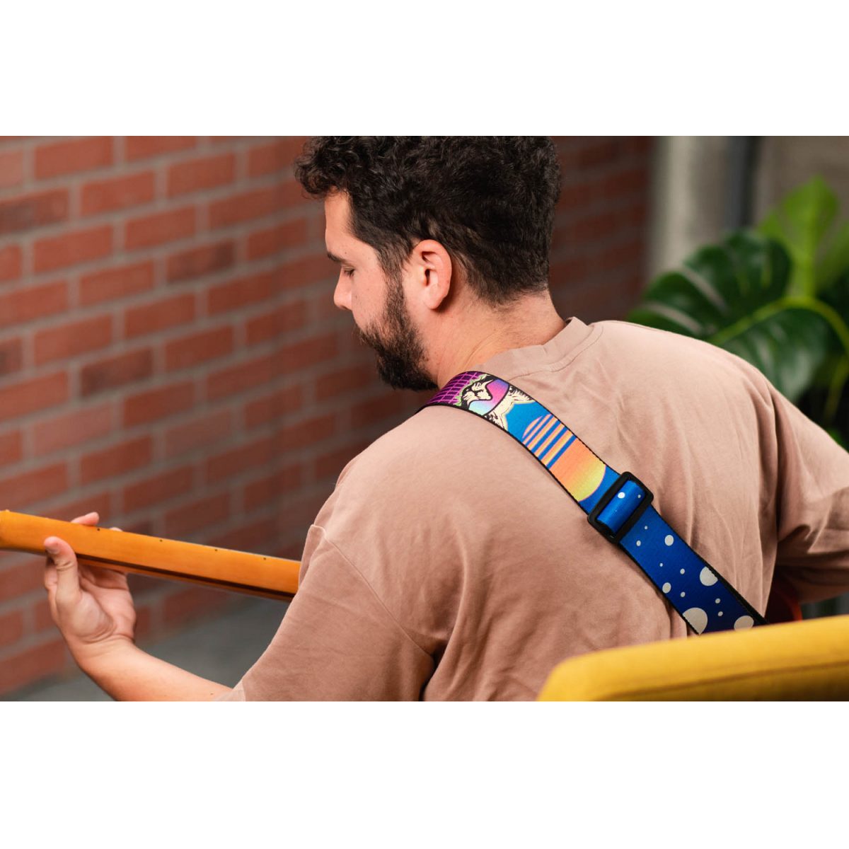 Levy's - Polyester Guitar Strap - Cyber Cat Set