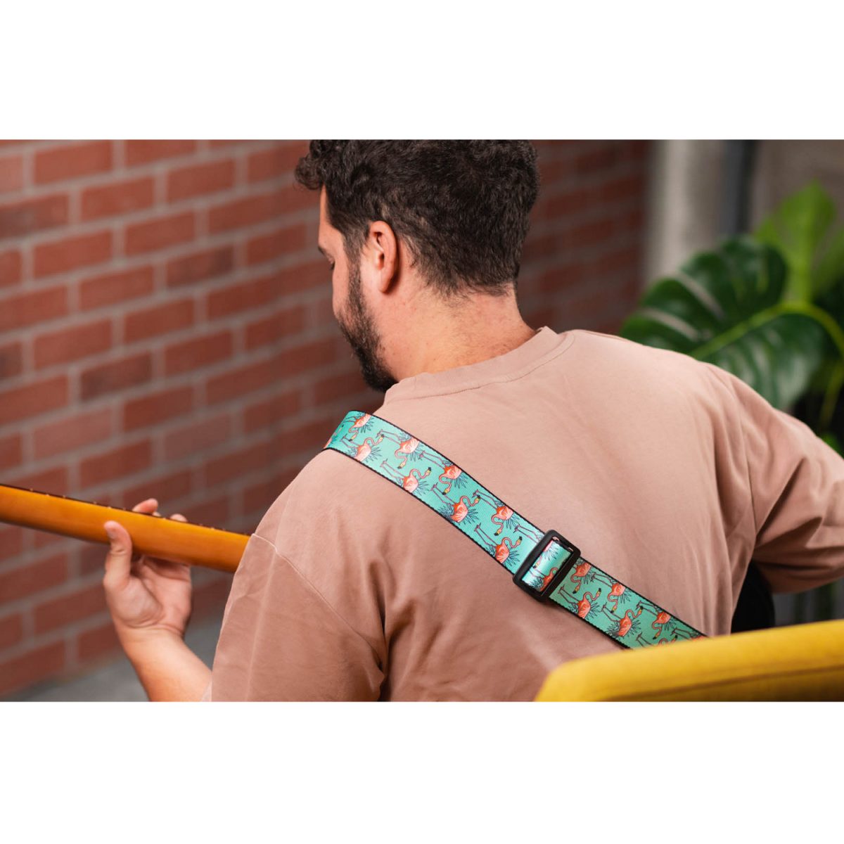 Levy's - Polyester Guitar Strap - Flamingos Set