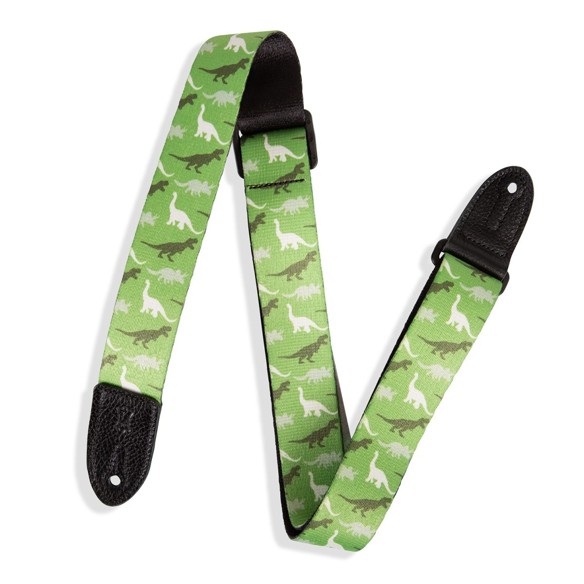 Levy's - 1.5" Nylon Guitar Strap with Garment Leather Ends - Dino Camo - MPJR-003