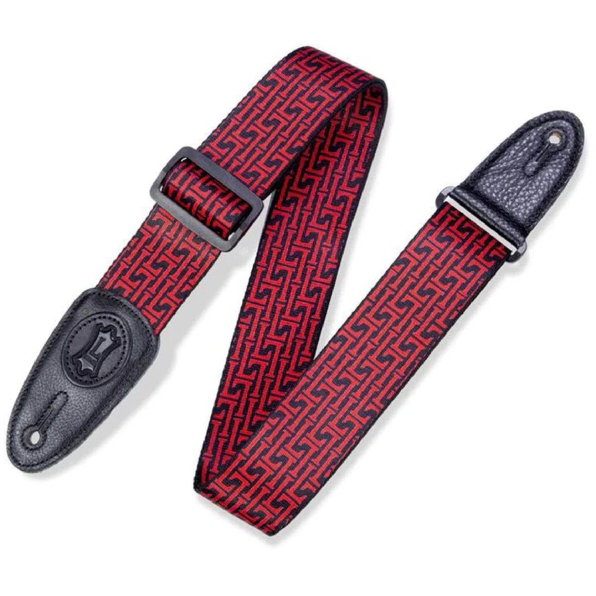Levy's Signature L Series - Guitar Strap Black/Red – MPLL-006