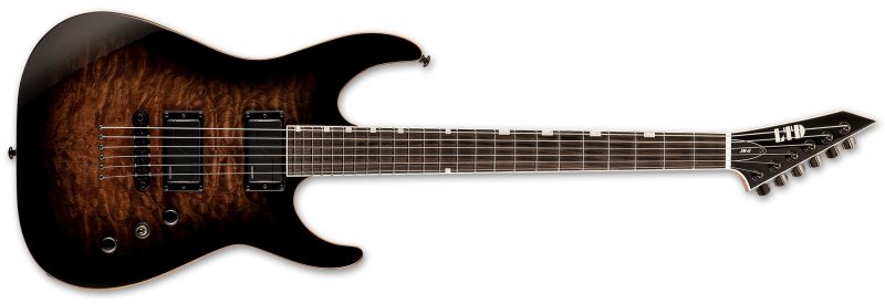 ESP - JM-II Josh Middleton Electric Guitar, Black Shadow Burst #LJMIIQMBLKSHB