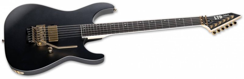 ESP - M-1001 LTD Deluxe 6-String Electric Guitar, Charcoal Metallic Satin #LM1001CHMS