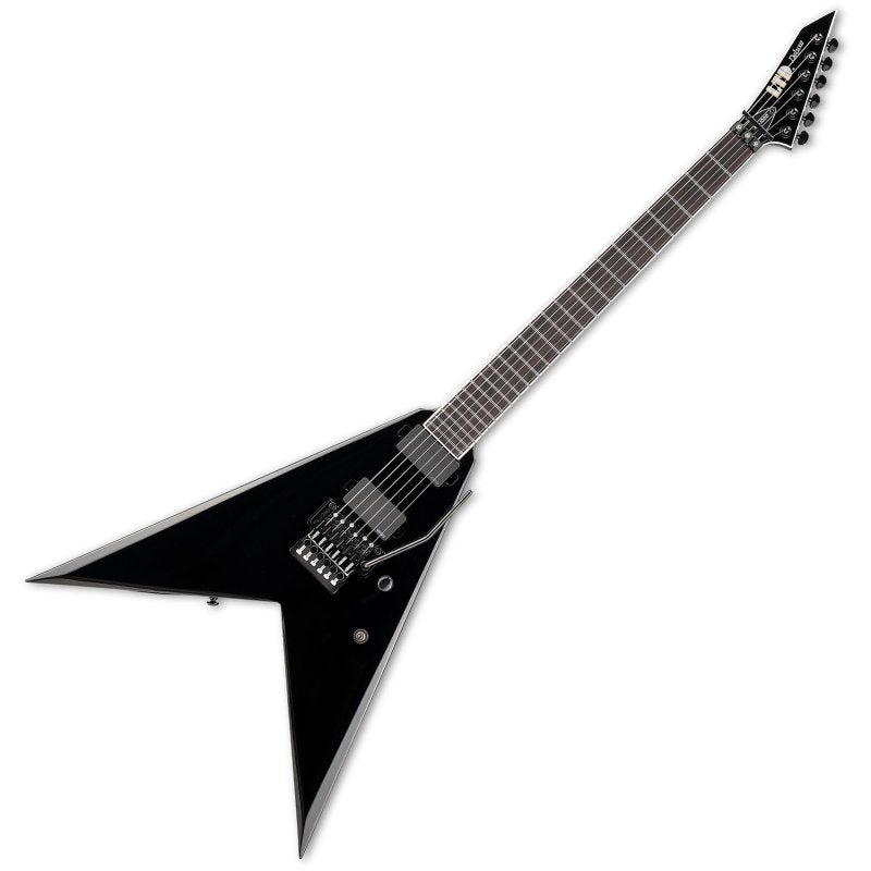 ESP - Electric Guitar with Mahogany Body, EMG 81/60 Pickups and Floyd Rose 1000SE Tremolo, Black #LNV1000BLK